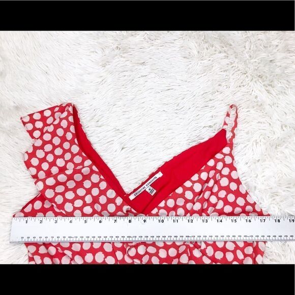 Collective Concepts Orange Polka Dot Dress Small - Picture 5 of 8